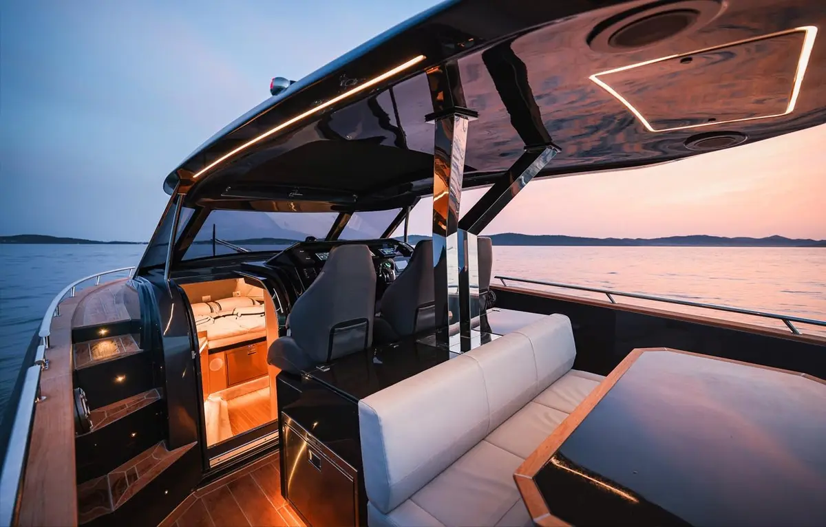 Forza 37, pont principal — Saint Tropez Yacht Rental, Saint-Tropez. Forza 37 — 20m
