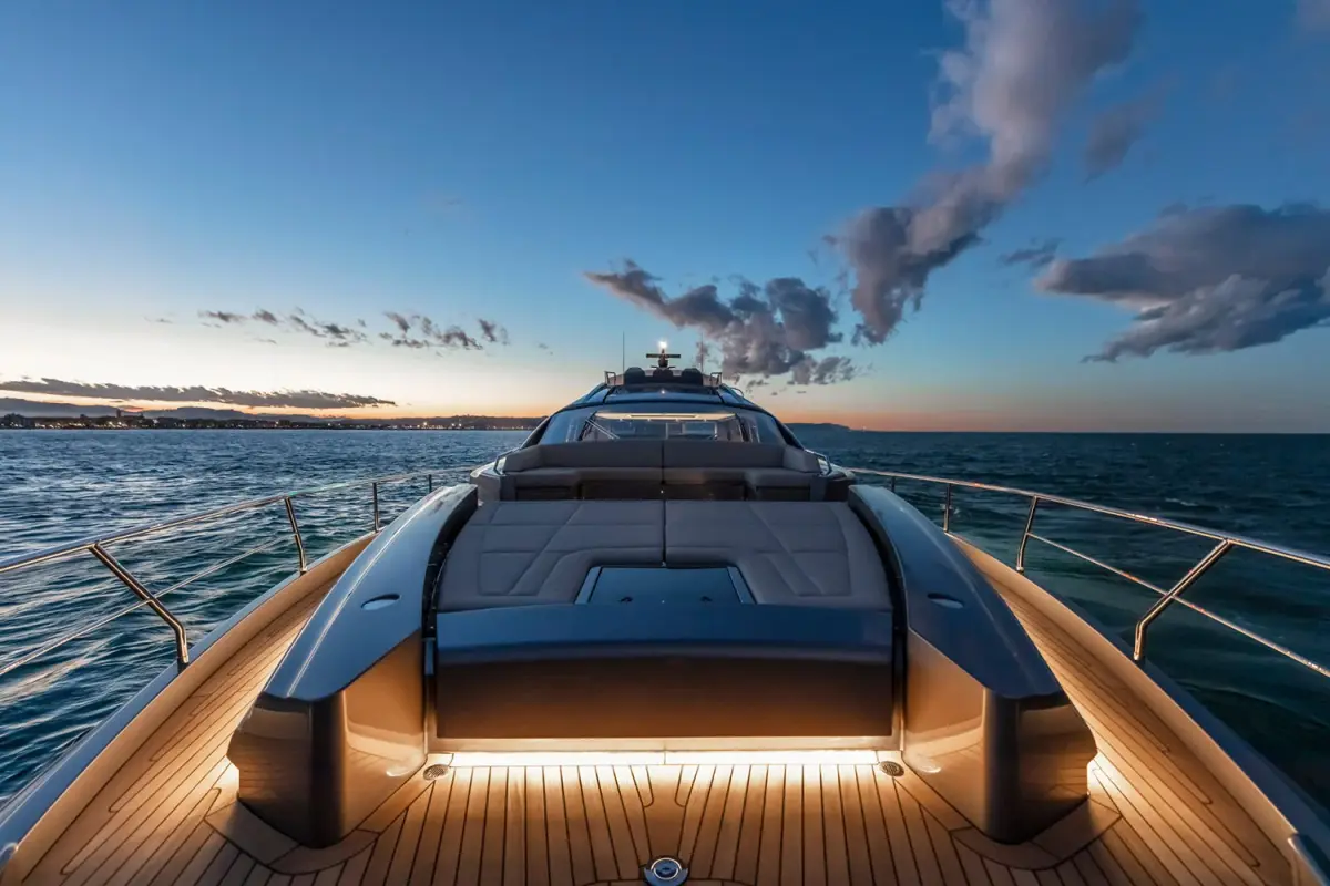 Pershing 8X, cabine principale — Saint Tropez Yacht Rental, Saint-Tropez. Pershing 8X — 25m